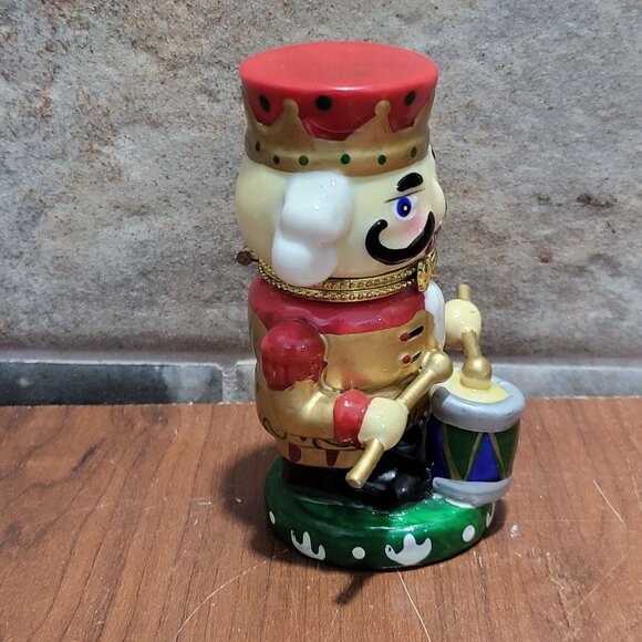 Porcelain Drummer Nutcracker Trinket Box - Picture 12 of 14